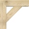 Ekena Millwork Traditional Block Rough Sawn Bracket w/ Offset Brace, Douglas Fir, 8"W x 28"D x 28"H BKT0806X28X28TRA05RDF - alternate 2